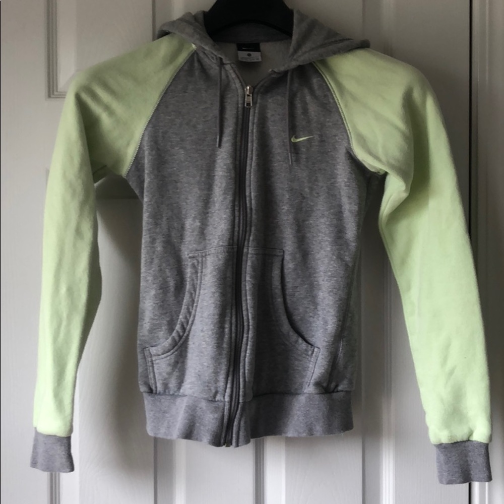 ❤️❤️❤️SALE  Neon yellow and gray zip up hoodie